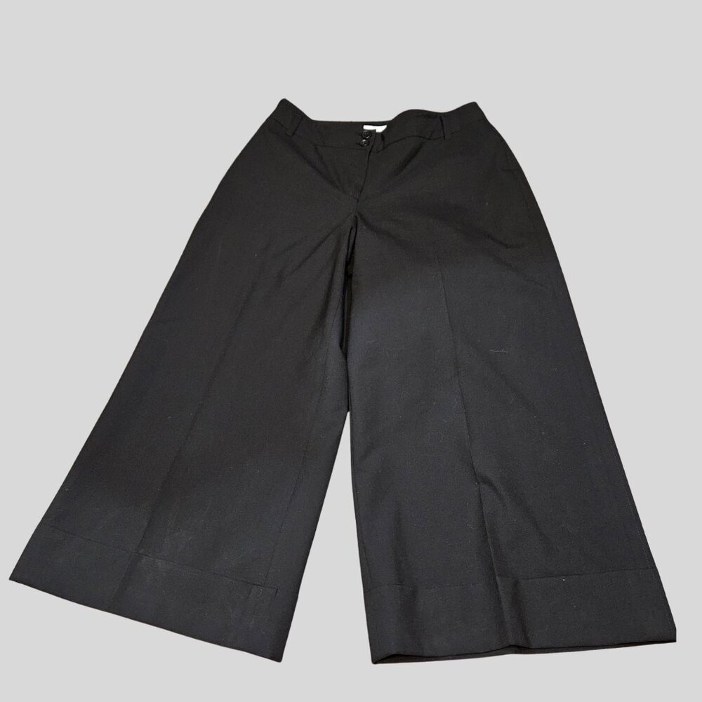LOFT Wide Leg Black Dress Pants | Size 8